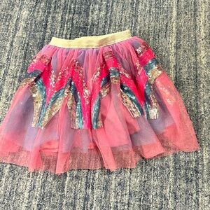 Girls tulle and sparkle skirt.  Elastic waist.  Good for 3T-5T.